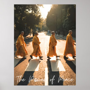 THE POWER OF PEACE - Inspirational Monk  Poster
