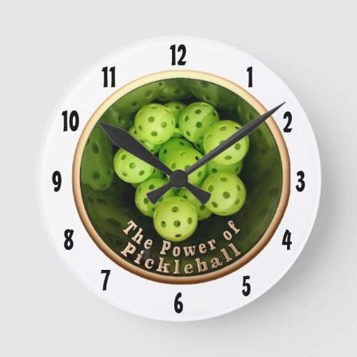 The Power of Pickleball Round Clock