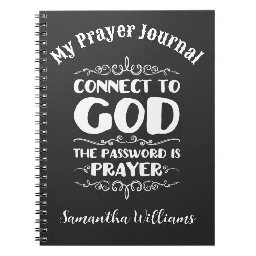 The power of prayer custom notebook