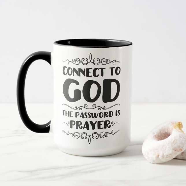 The power of prayer mug (With Donut)