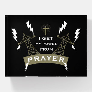 The Power Of Prayer Paperweight