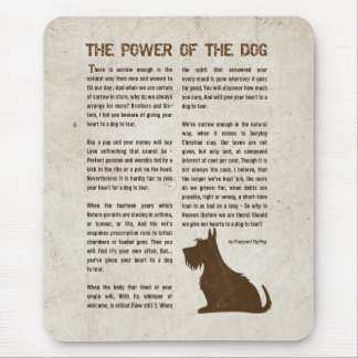 The Power of the Dog Poem - Rudyard Kipling Mouse Pad