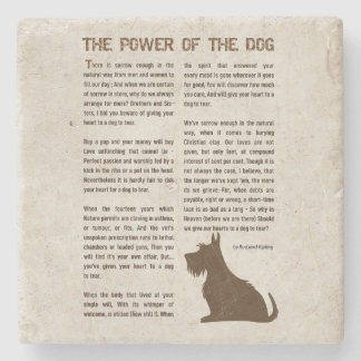 The Power of the Dog Poem - Rudyard Kipling Stone Coaster