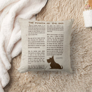 The Power of the Dog Poem - Rudyard Kipling Throw Pillow