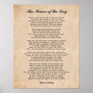 The Power of the Dog, Touching Poem