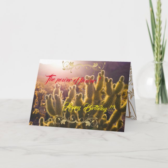 The Power of the Flower Card (Front)