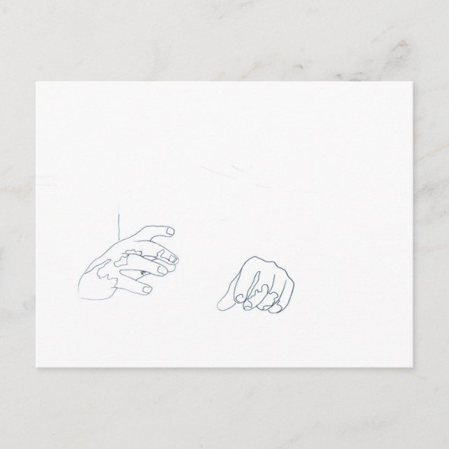 The power of the hands postcard (Front)