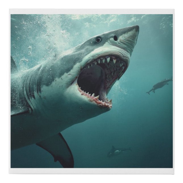 The Power of the Sea Faux Canvas Print (Front)