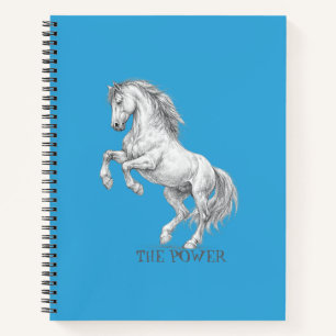 The Power of the Stallion   Majestic Horse Graphic Notebook