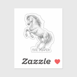The Power of the Stallion Majestic Horse Graphic Sticker