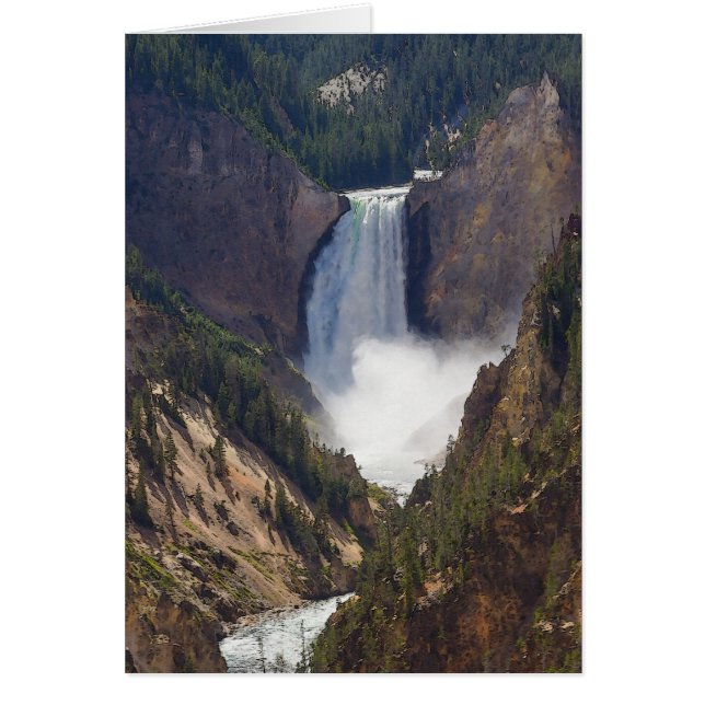 The Power Of Yellowstone Greeting Card (Front)