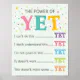 The Power of Yet Growth Mindset Classroom Poster | Zazzle