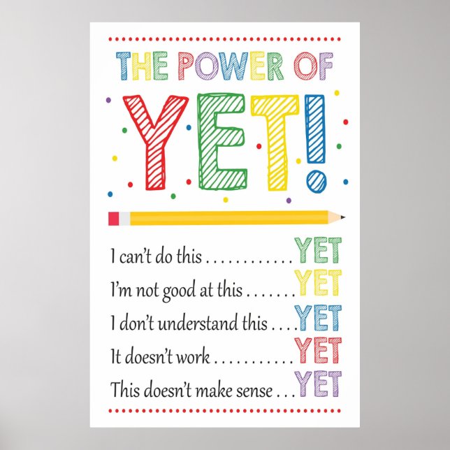 The Power of Yet Poster (Front)