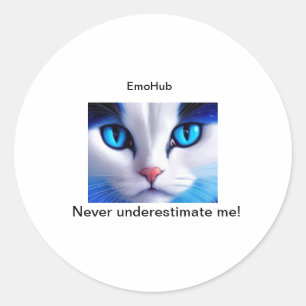 The power of you. classic round sticker