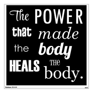 The Power That Made The Body Chiro Wall Decal