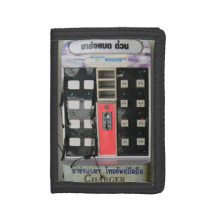 The Power Vendor ... Phone Charge Vending Machine Tri-fold Wallet