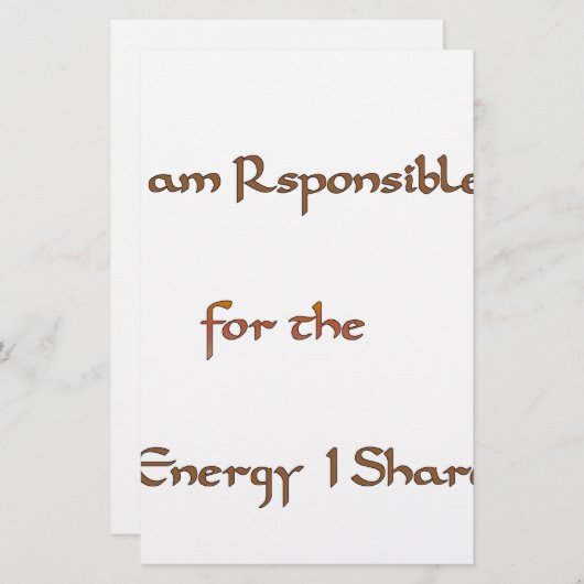 The Power Within: Energy Matters (Front/Back)