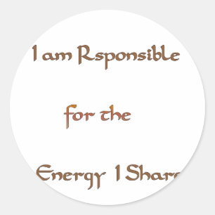 The Power Within: Energy Matters Classic Round Sticker