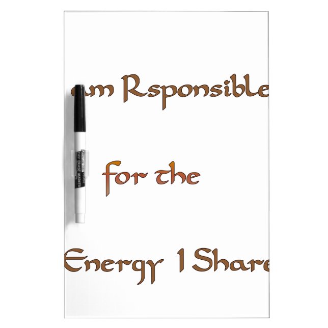 The Power Within: Energy Matters Dry-Erase Board (Front)