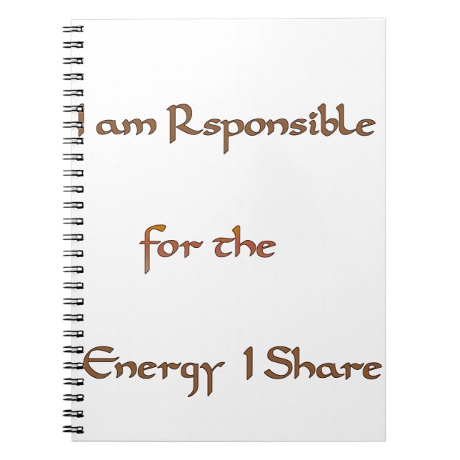 The Power Within: Energy Matters Notebook (Front)