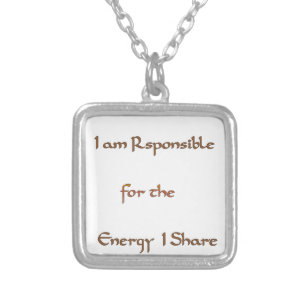 The Power Within: Energy Matters Silver Plated Necklace