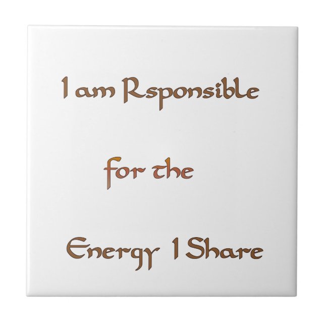 The Power Within: Energy Matters Tile (Front)