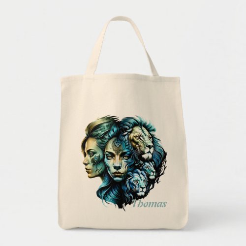The Powerful Presence of Lions Tote Bag