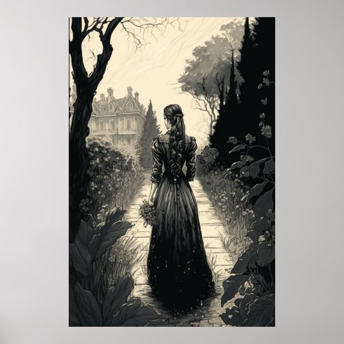 The Powerful Woman in Black A Mysterious Journey Poster