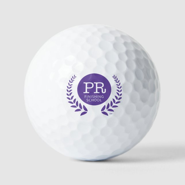 The PR Finishing School Golf Balls (Front)