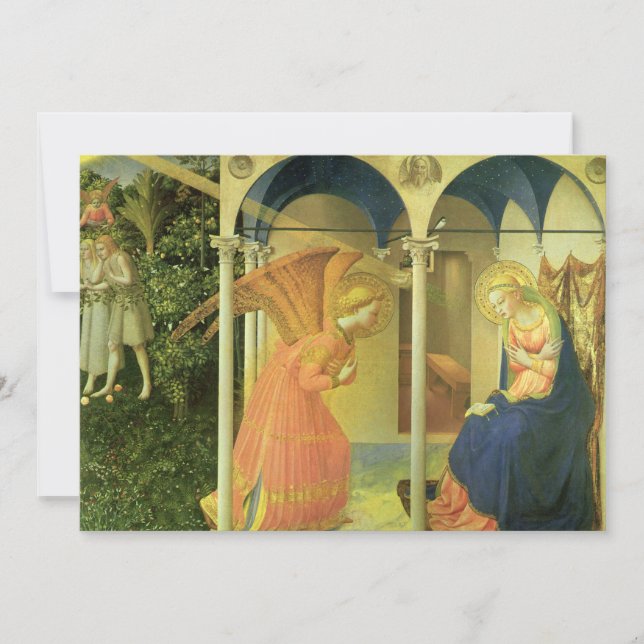 The Prado Annunciation by Fra Angelico Invitation (Front)