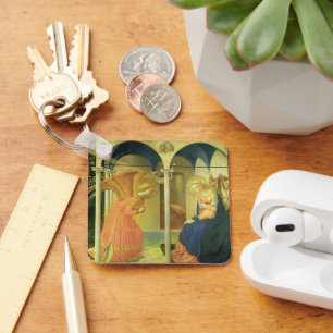 The Prado Annunciation by Fra Angelico Keychain