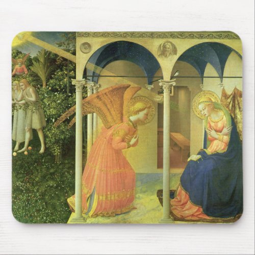 The Prado Annunciation by Fra Angelico Mouse Pad