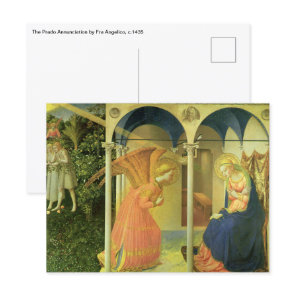 The Prado Annunciation by Fra Angelico Postcard