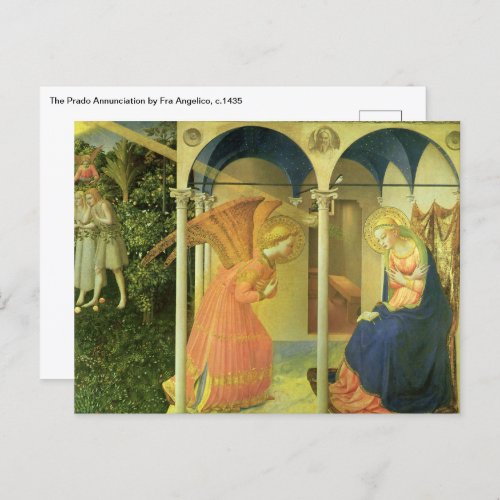 The Prado Annunciation by Fra Angelico Postcard