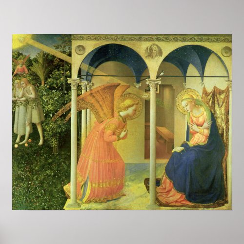 The Prado Annunciation by Fra Angelico Poster