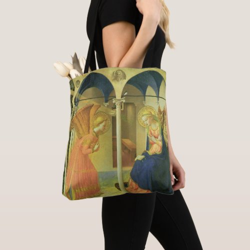 The Prado Annunciation by Fra Angelico Tote Bag