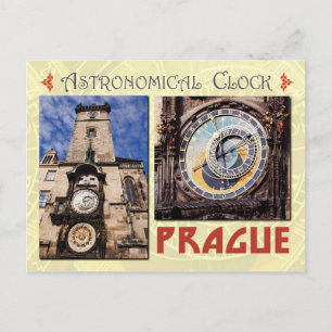 The Prague Astronomical Clock, Czech Republic Postcard