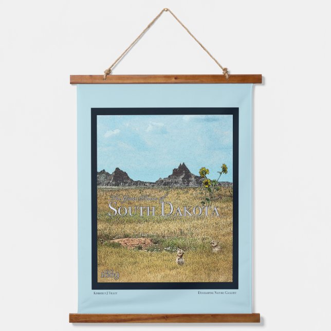 The Prairie Lands of South Dakota Hanging Tapestry (Front)