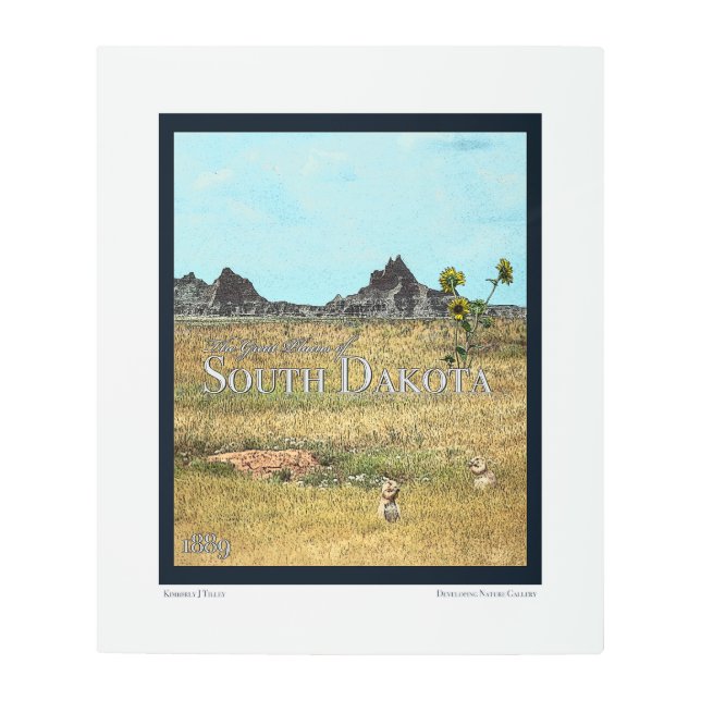 The Prairie Lands of South Dakota Metal Print (Front)