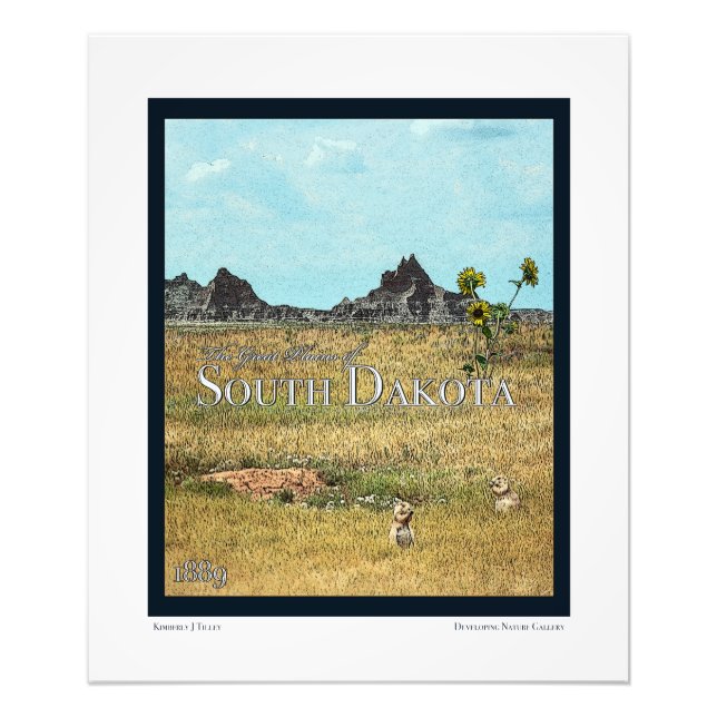 The Prairie Lands of South Dakota Photo Print (Front)