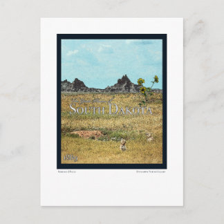 The Prairie Lands of South Dakota Postcard
