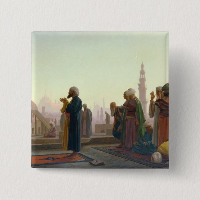 The Prayer, 1865 Button (Front)
