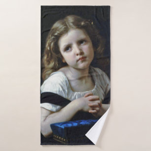 The Prayer, Bouguereau Bath Towel