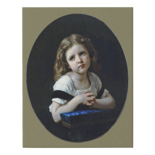 The Prayer, Bouguereau Faux Canvas Print