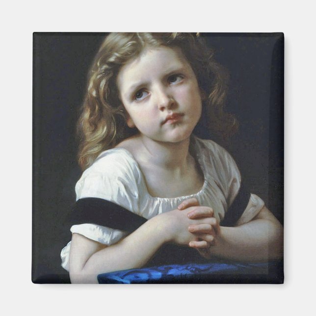 The Prayer, Bouguereau Magnet (Front)
