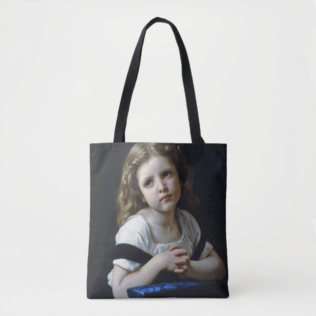 The Prayer, Bouguereau Tote Bag (Front)