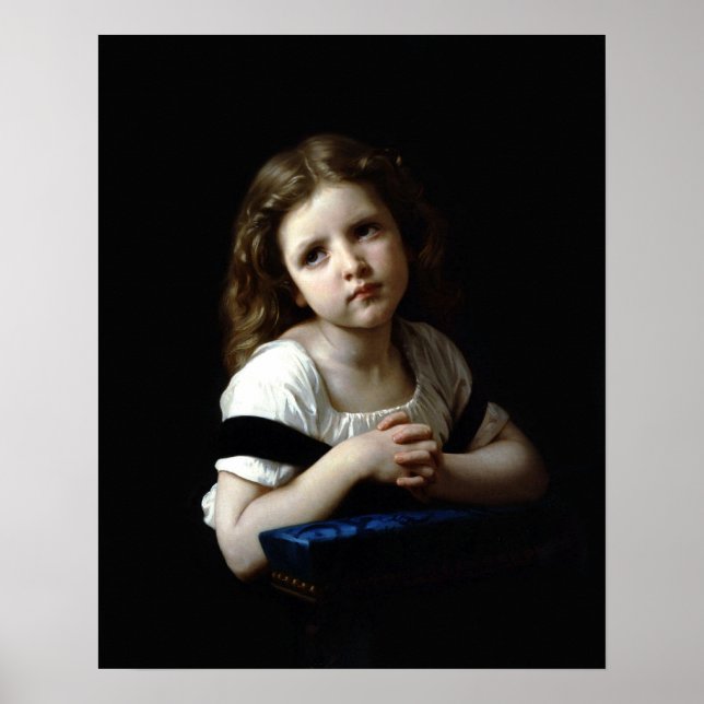 The Prayer, by William Bouguereau (Print) Poster (Front)