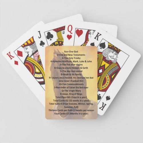 The Prayer Deck Poker Cards