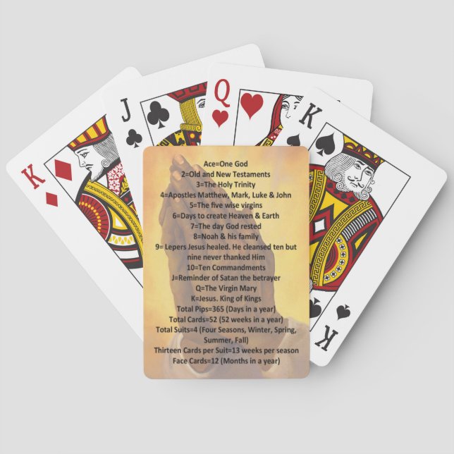 The Prayer Deck Poker Cards (Back)