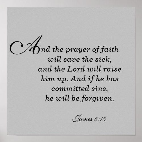 The Prayer of Faith Poster